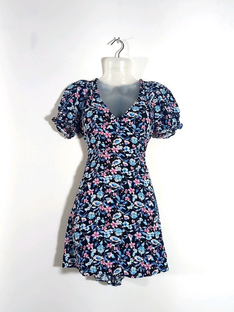 Multicolored Floral Printed Dress (Women's)