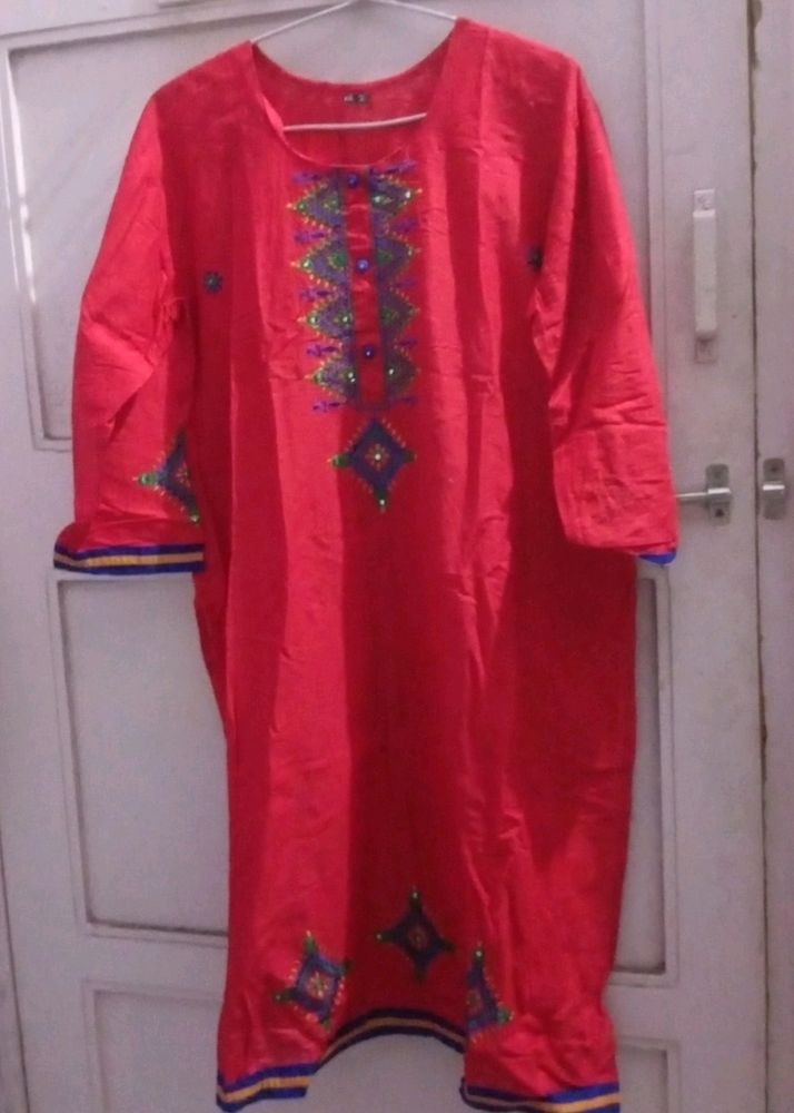 Navratri Red Kurta