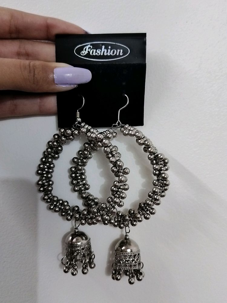 Name:Women's Oxidised Afghani Tassel Earrings✨