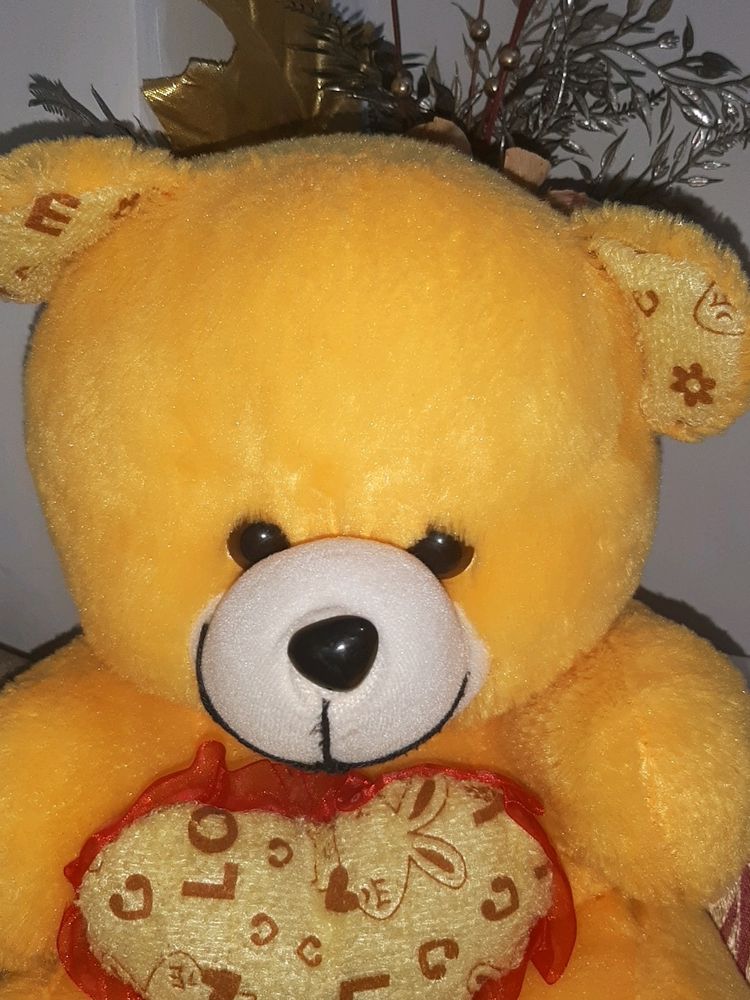 Baby YELLOW TEDDY BEAR With Heart