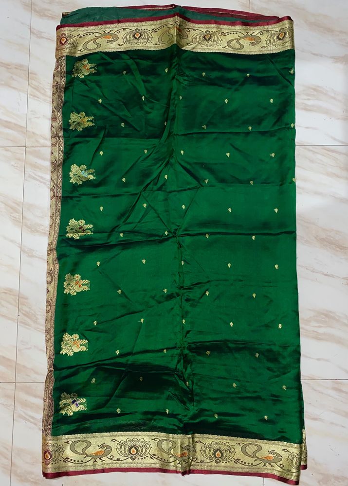 Peshwai Silk Green Saree