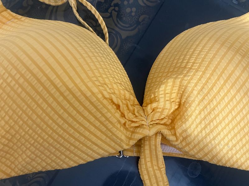 Yellow Stylish Bra For Beach