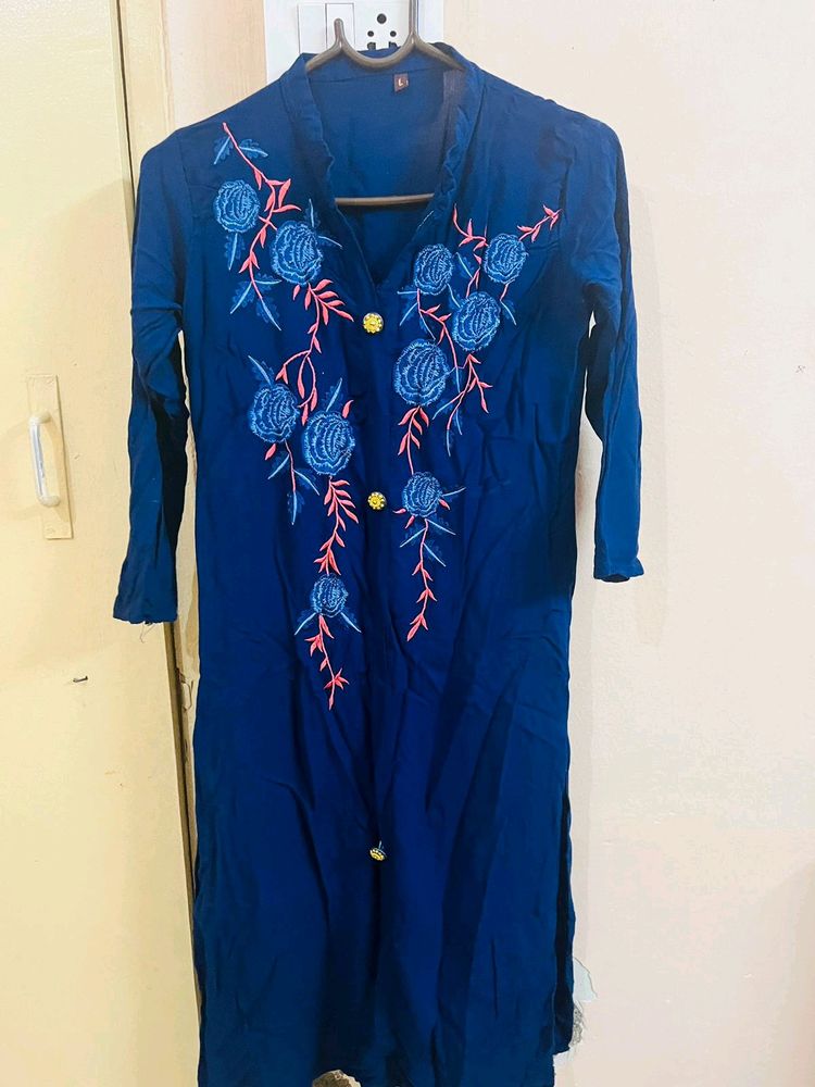 Blue Motif Kurti💙