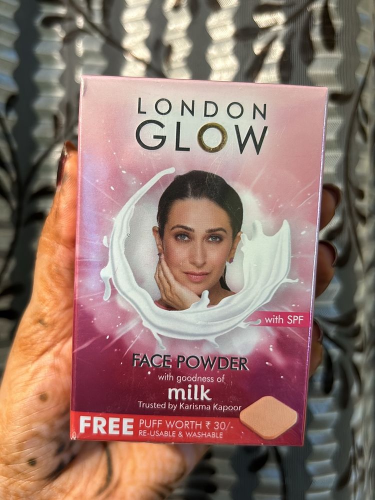 London glow Face Powder With Free Sponge