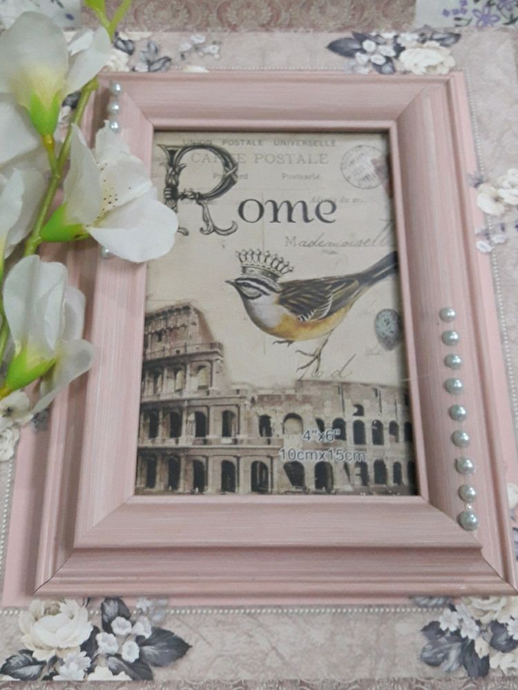 Peach Colour Photo Frame