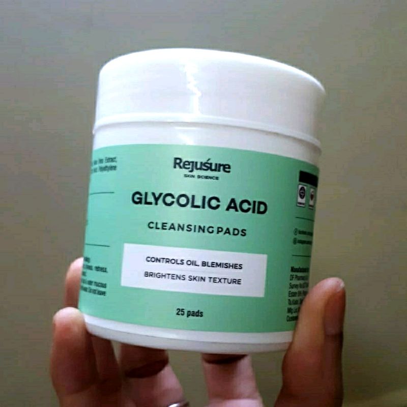 REJUSURE GLYCOLIC ACID BRAND NEW CLEANSING PAD