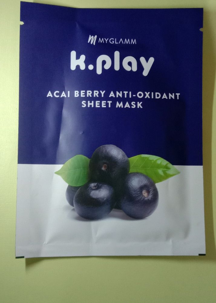 Myglamm K.Play Acai Berry Anti-oxidant Sheetmask