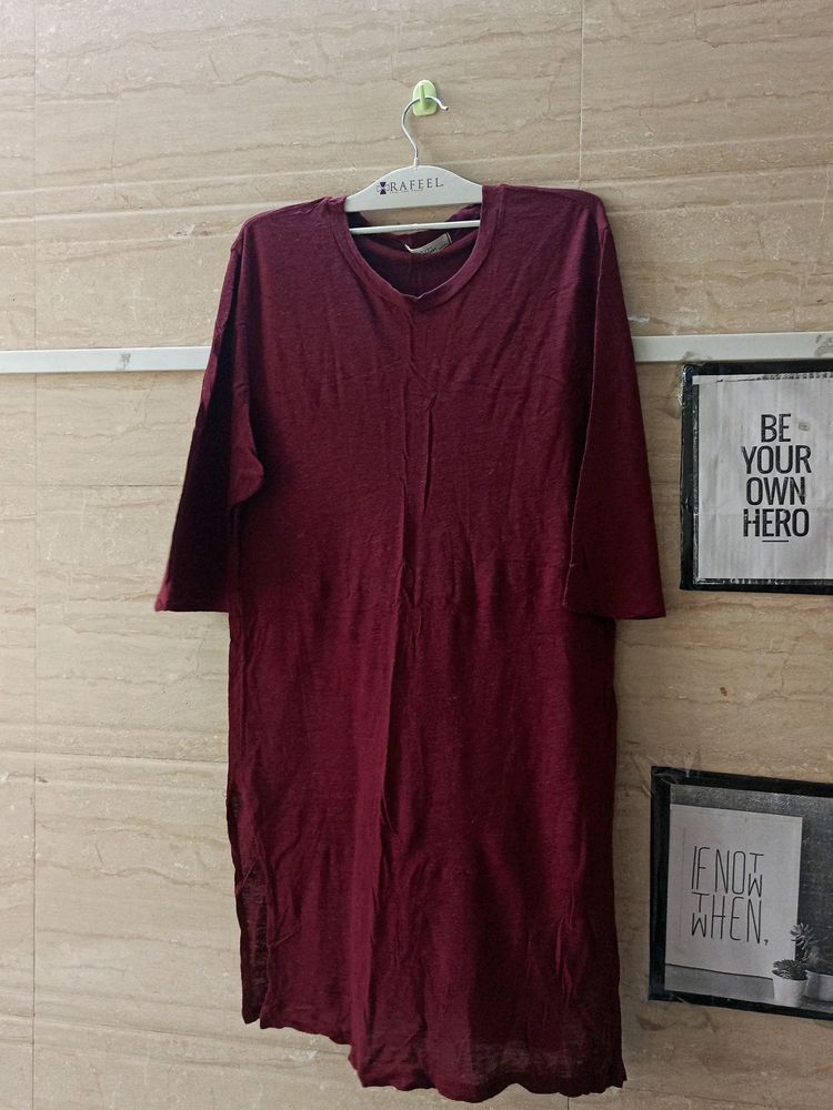 Marron Short Dress