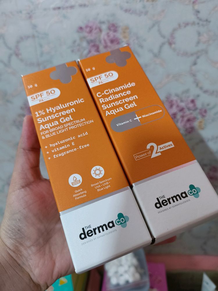 (Pack Of 2) The Derma Co Sunscreen Aqua Gels