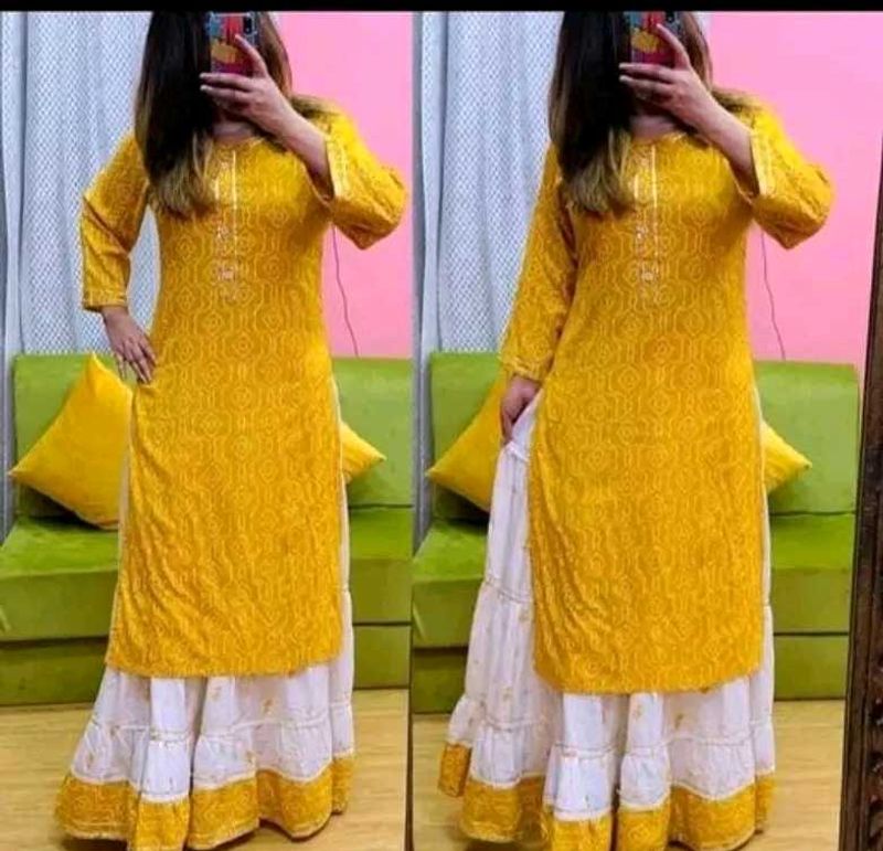 Kurti With Skirt