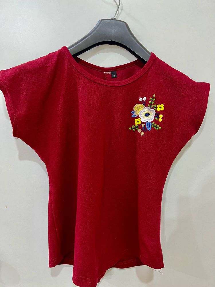 Maroon Top - Size S