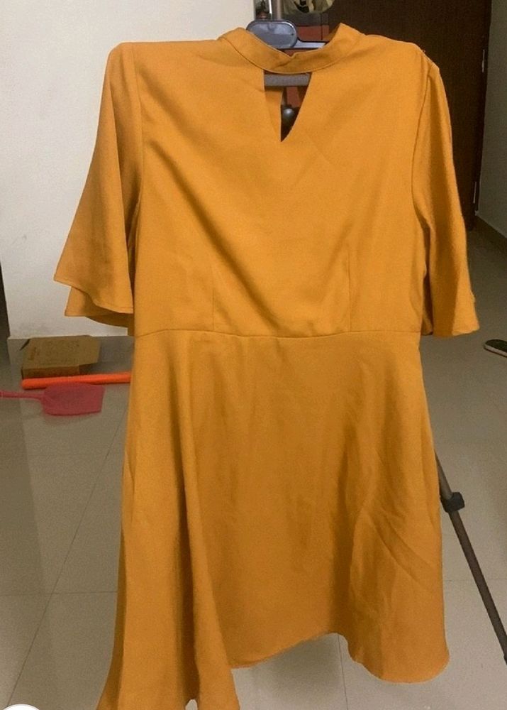 Mustard Flair Dress