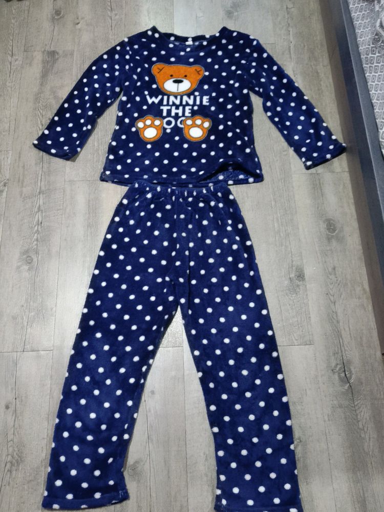 Warm Tshirt Pyjama Set For Boys