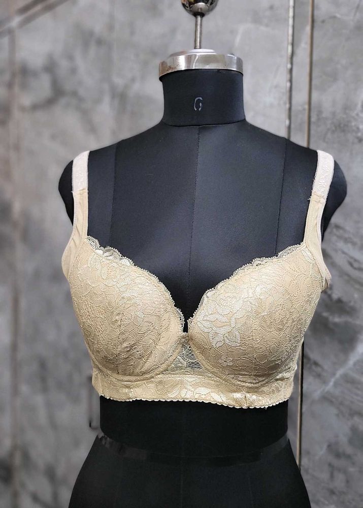 Beige Lace Bra