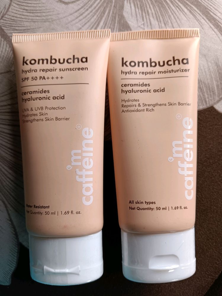 FullynewCombo Of Kombucha Moisturizer And Sunscre