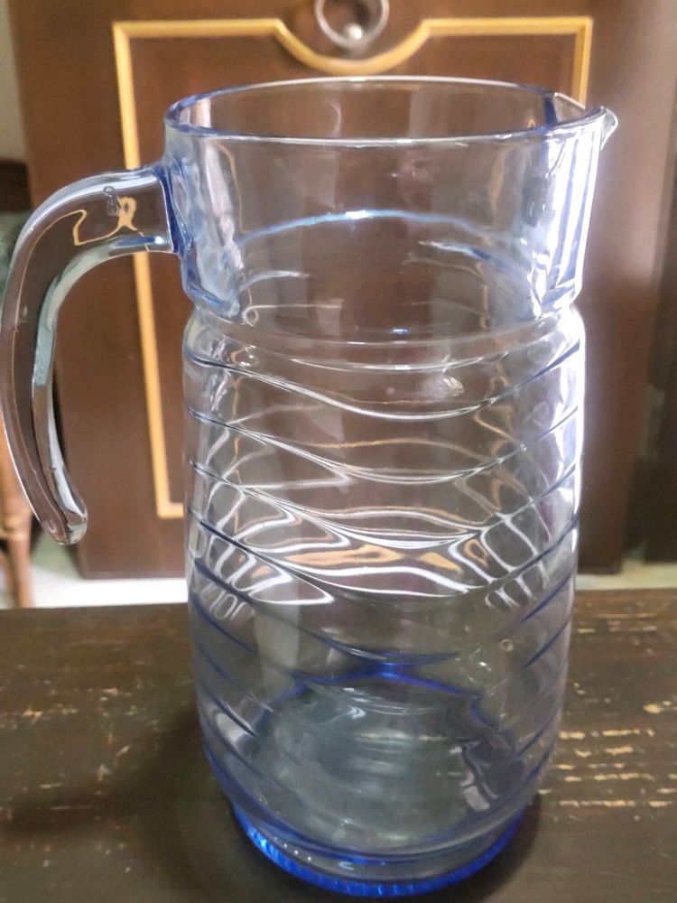 Blue Shaded Glass Jug