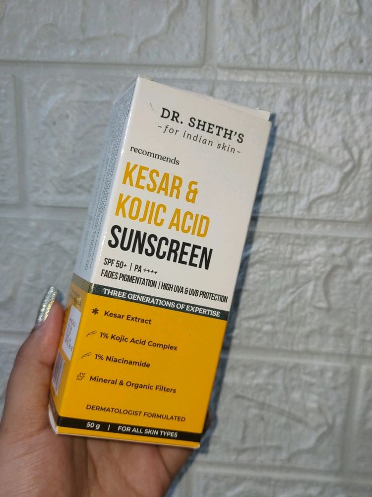 Dr sheths Kesar & Kojic Acid Sunscreen