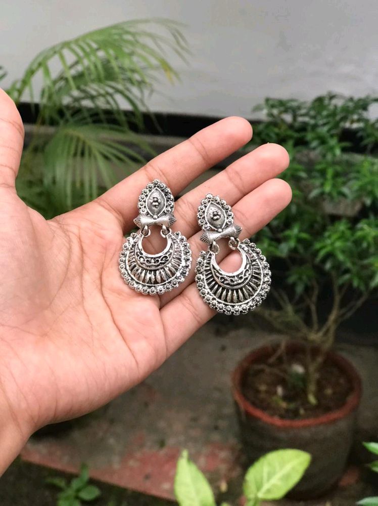 Traditional Silver Earrings