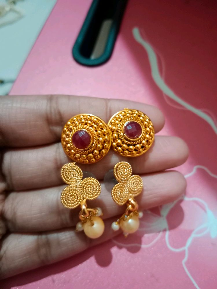 Earrings, Golden Colour