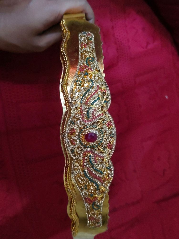 Kamar Belt With Colour Full Stone Design