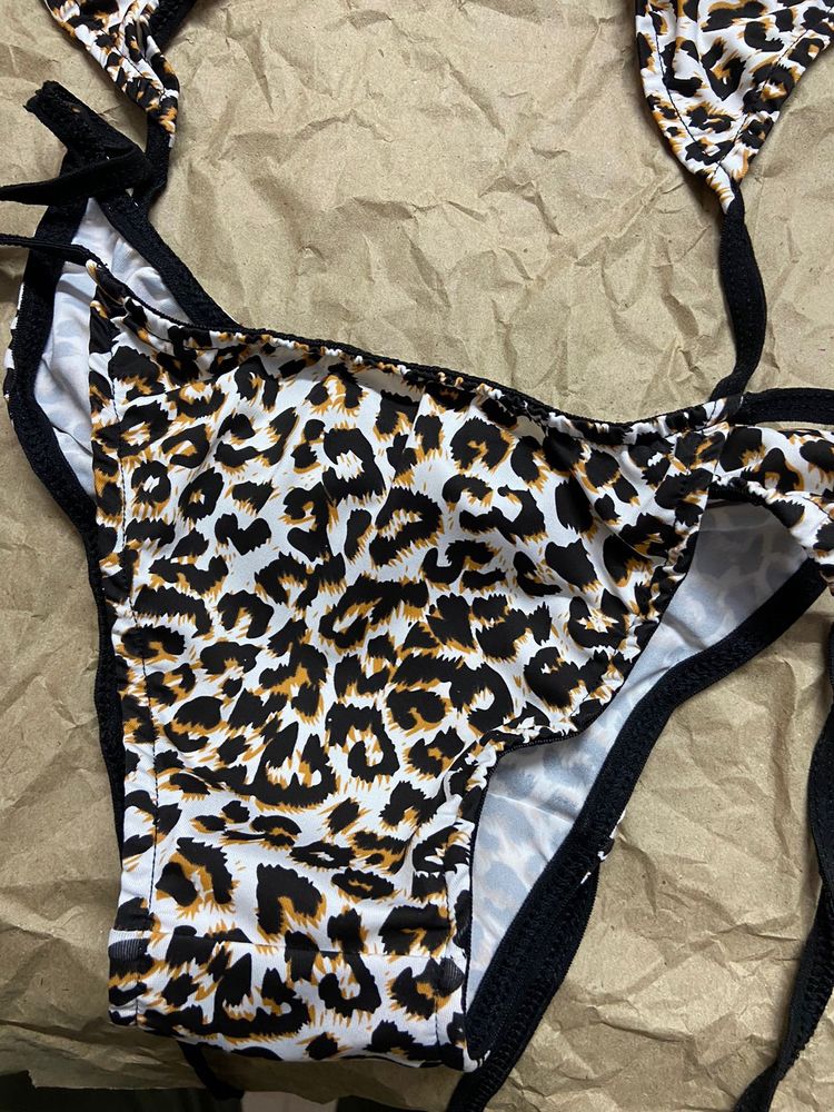 Tiger Print Bikni Set Free Size