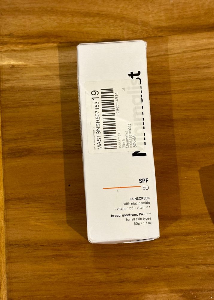 Minimalist Spf 50 Sunscreen