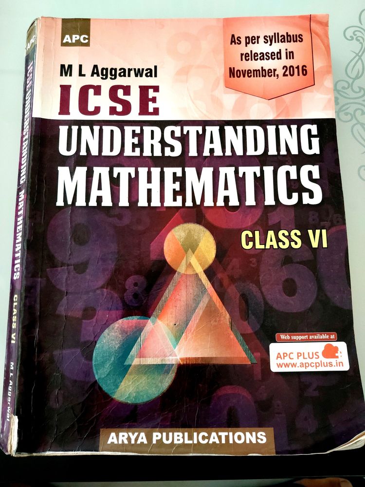 ML Aggarwal Class 6 ICSE Maths Book