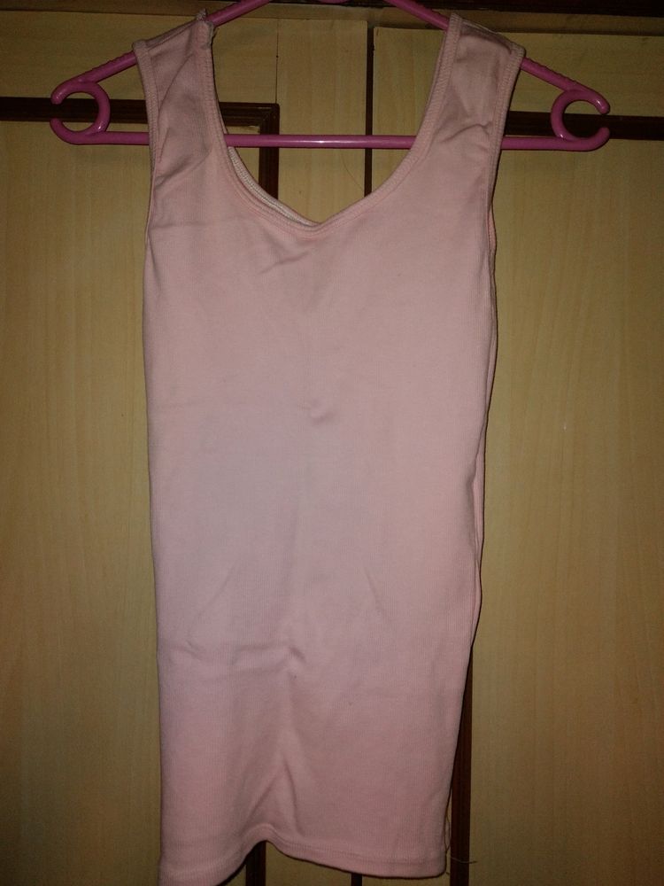 DIWALI OFFER!! Pink Ribbed Tank Top