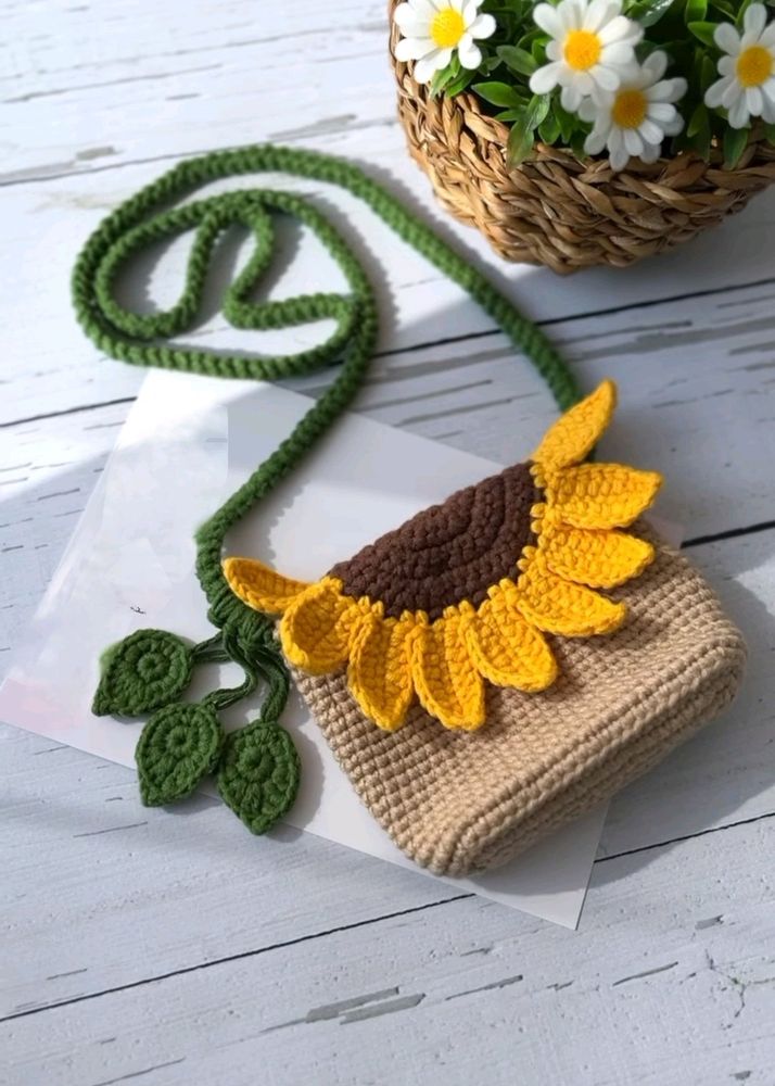 Crochet Sunflower 🌻 Bag