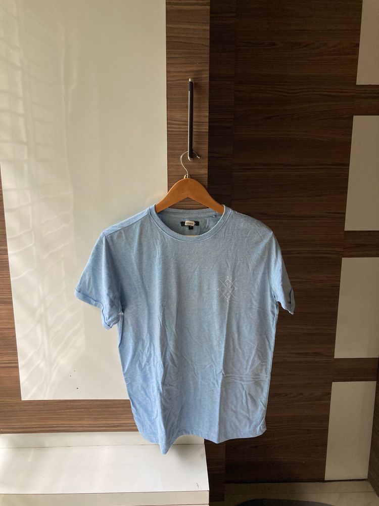 Zudio Cotton Blue T-shirt