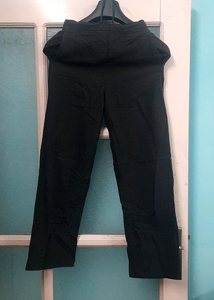 Cotton Black Pants