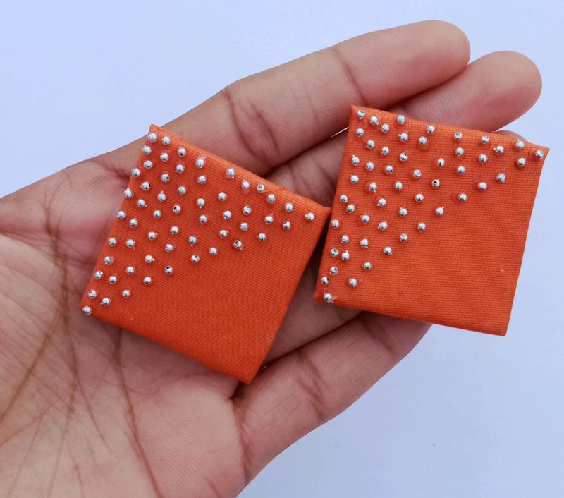 fabric earrings