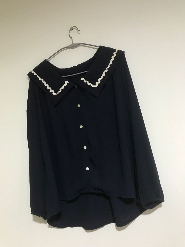 Beautiful Navy Blue Georgette’s Top