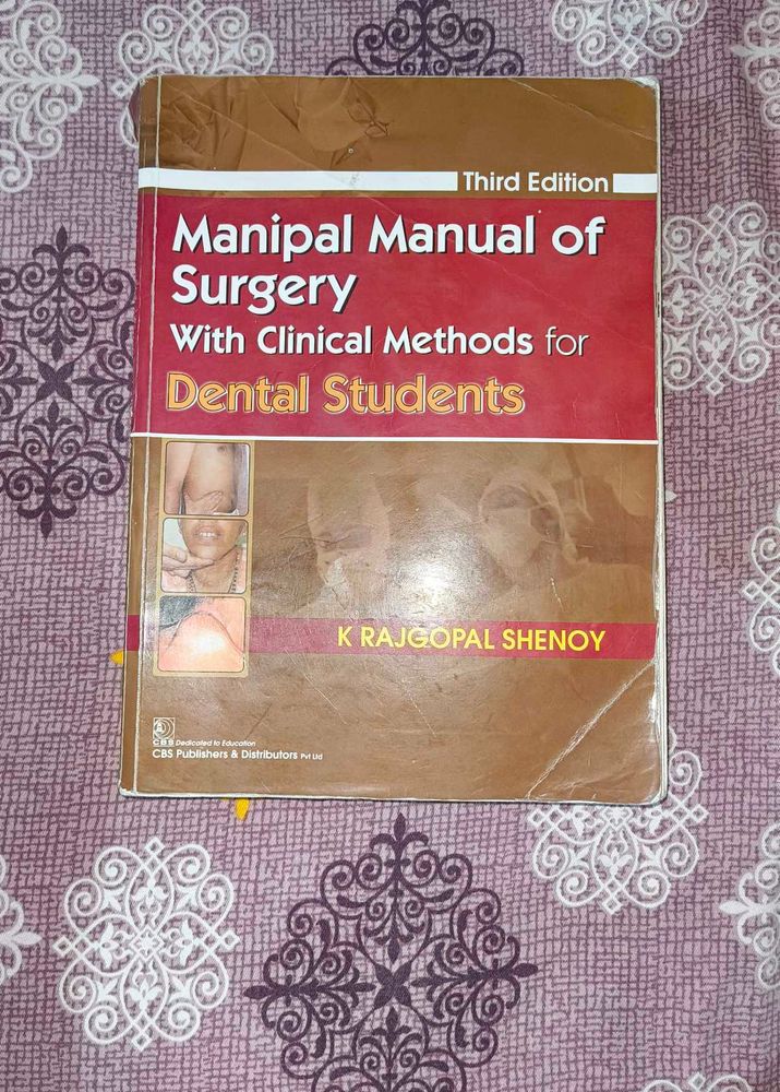 Manipal Manual Of Surgery For Dental Students