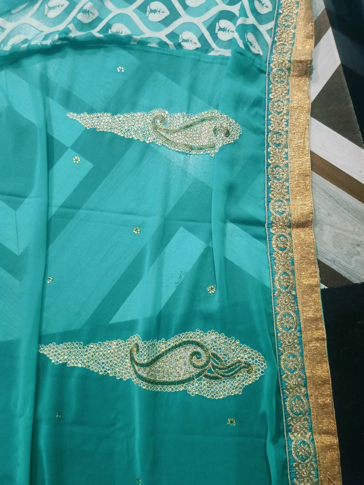 Multi Colour Shaded Saree