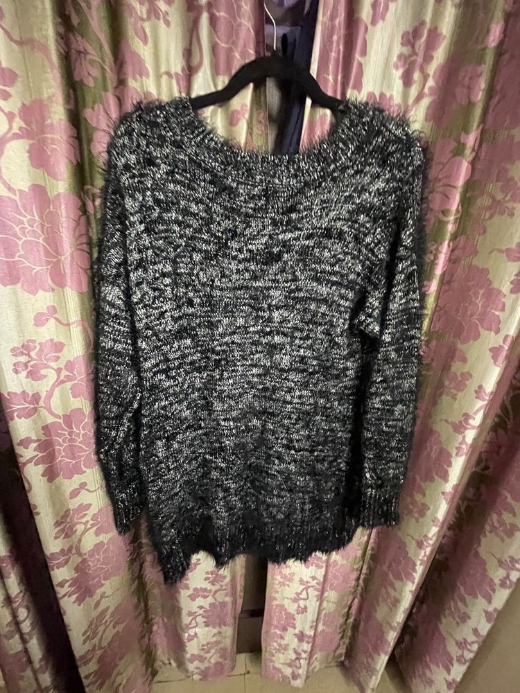 A Party wear Grey Winter Tunic