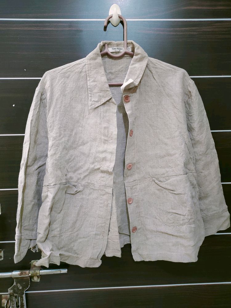 Beige Colour Shirt+Jacket