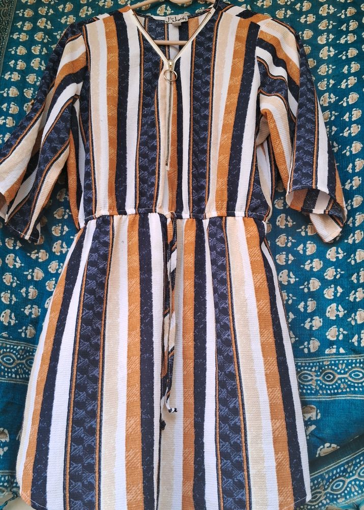 Tunic Striped With Zip