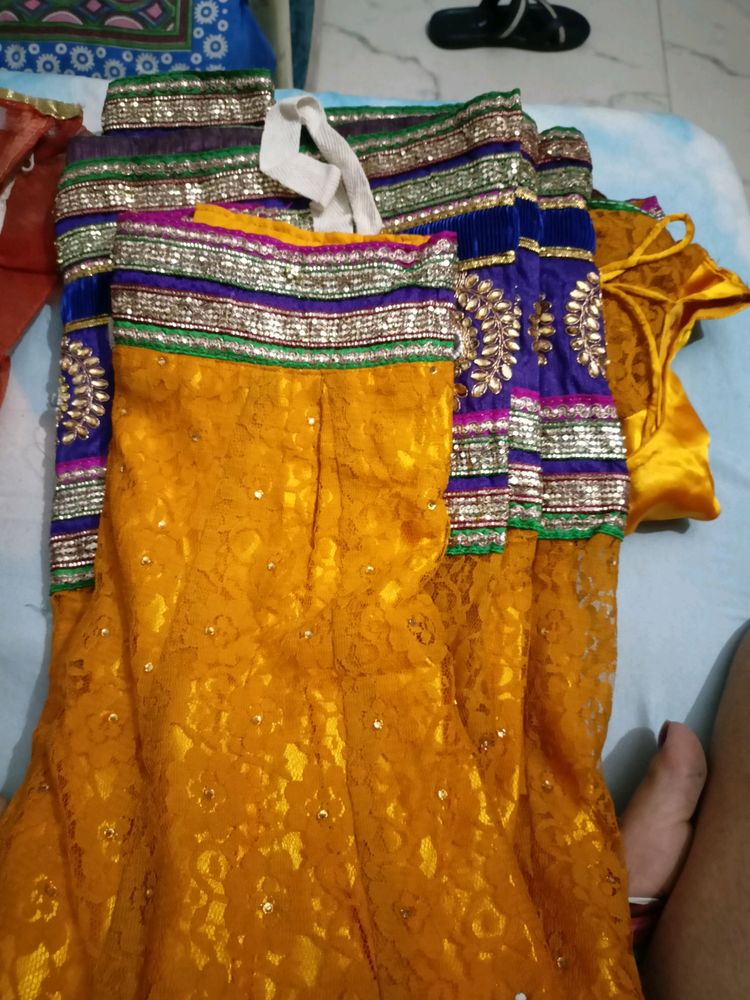 haldi function lehenga