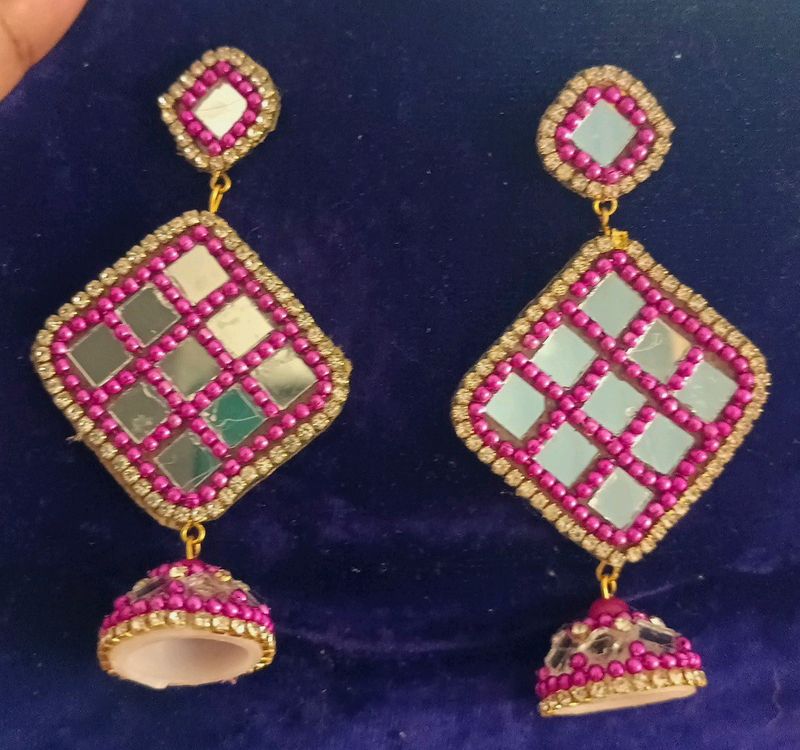 Mirror Work Earrings