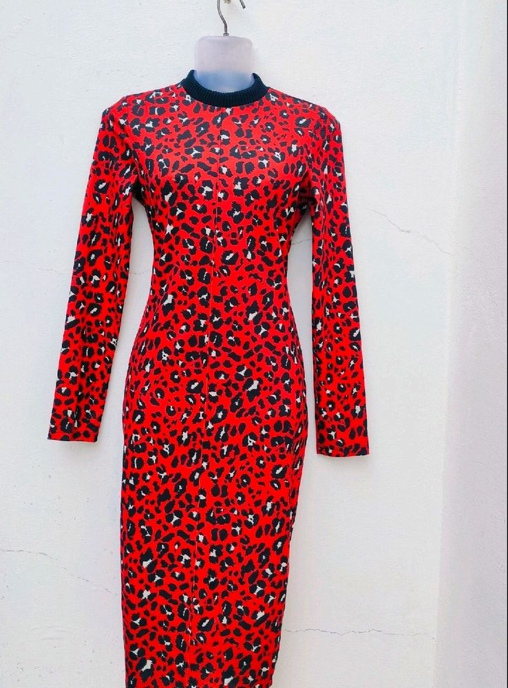 Zara Basic Animal Print Dress ❤️‍🔥🐞