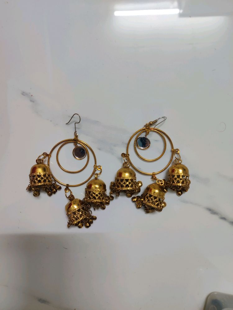 2 Pair Of Traditional Jhumkas