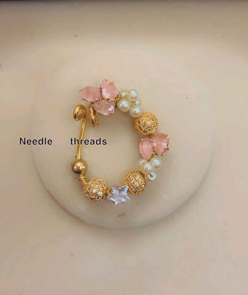 Baby Pink Ad Stone Nath / Nosepin