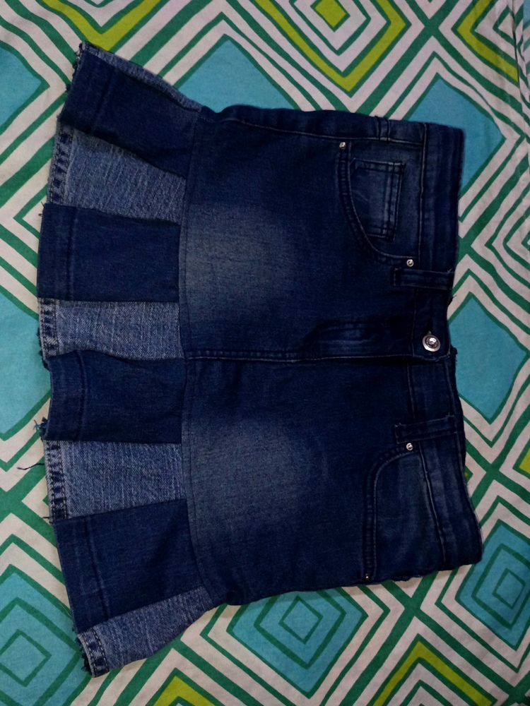 Denim Mini Skirt