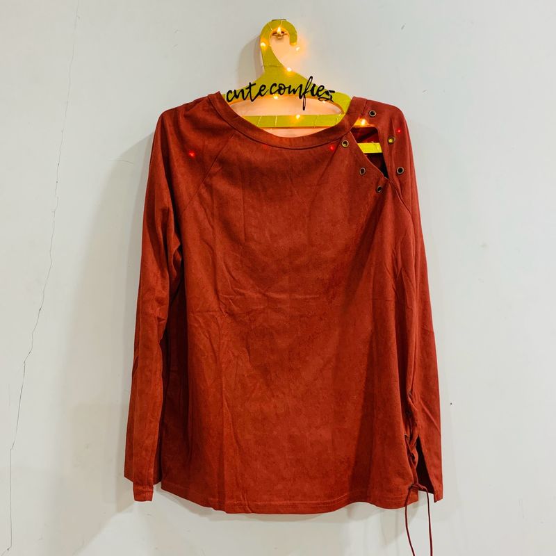 Rust Orange Party Top