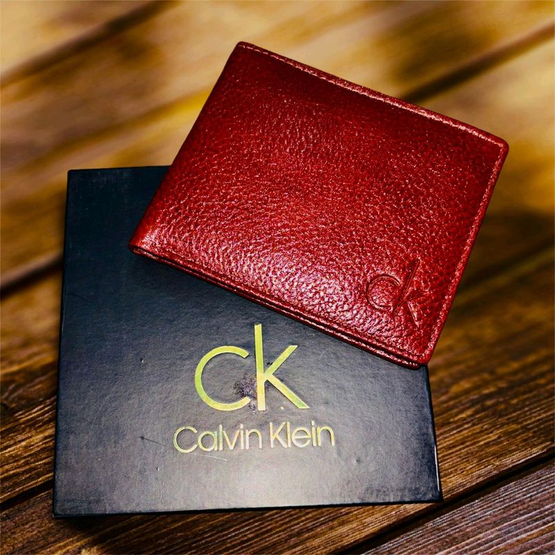 Calvin Klein Genuine Leather Wallet Men's