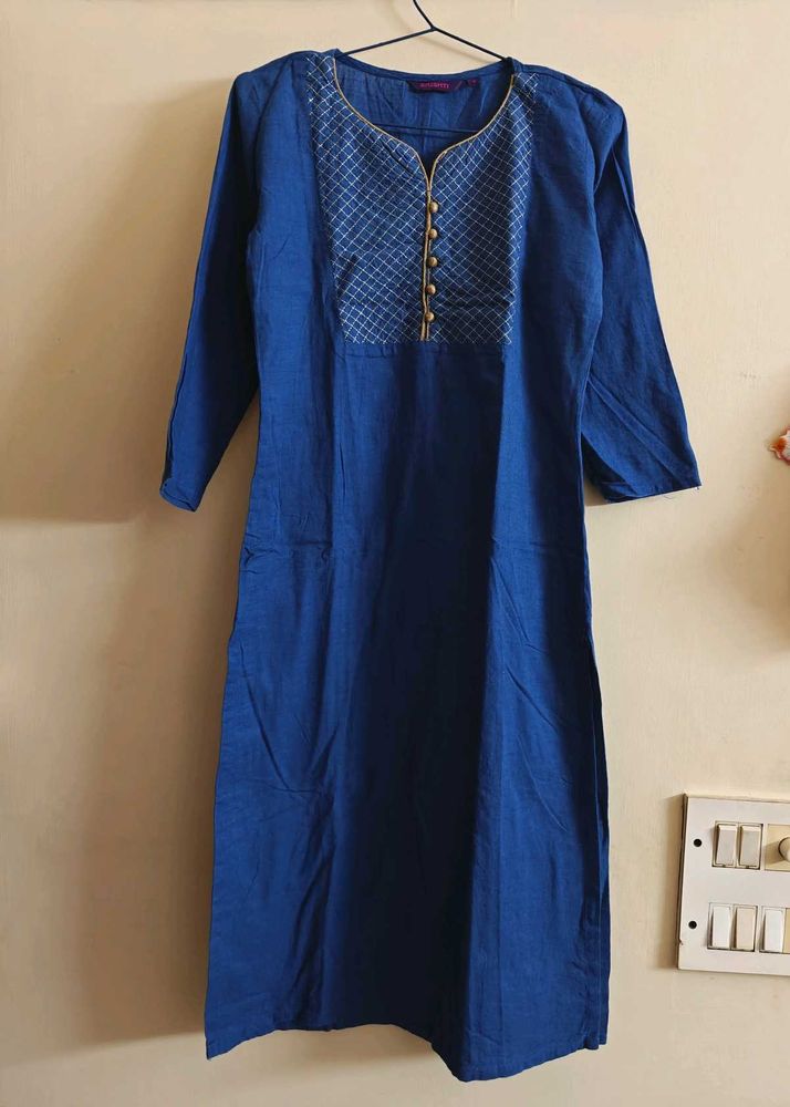 Blue Long Kurta