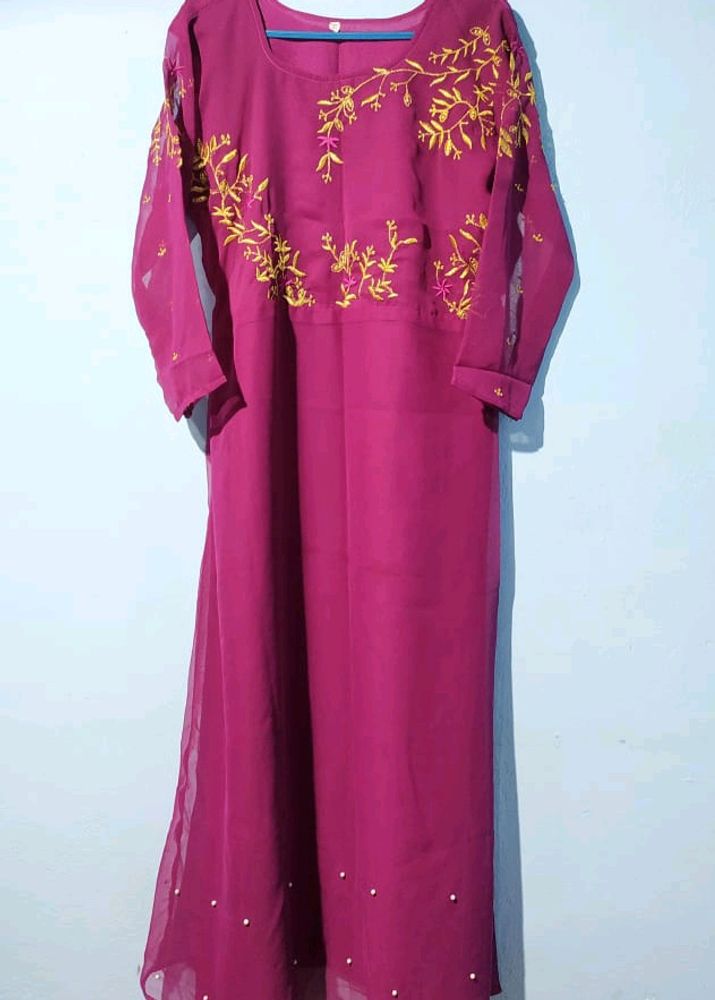 Purple Coloured Kurta