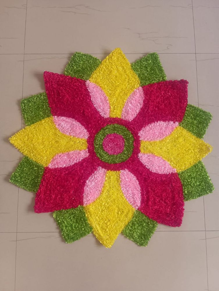 Handmade Washable Rangoli Mat