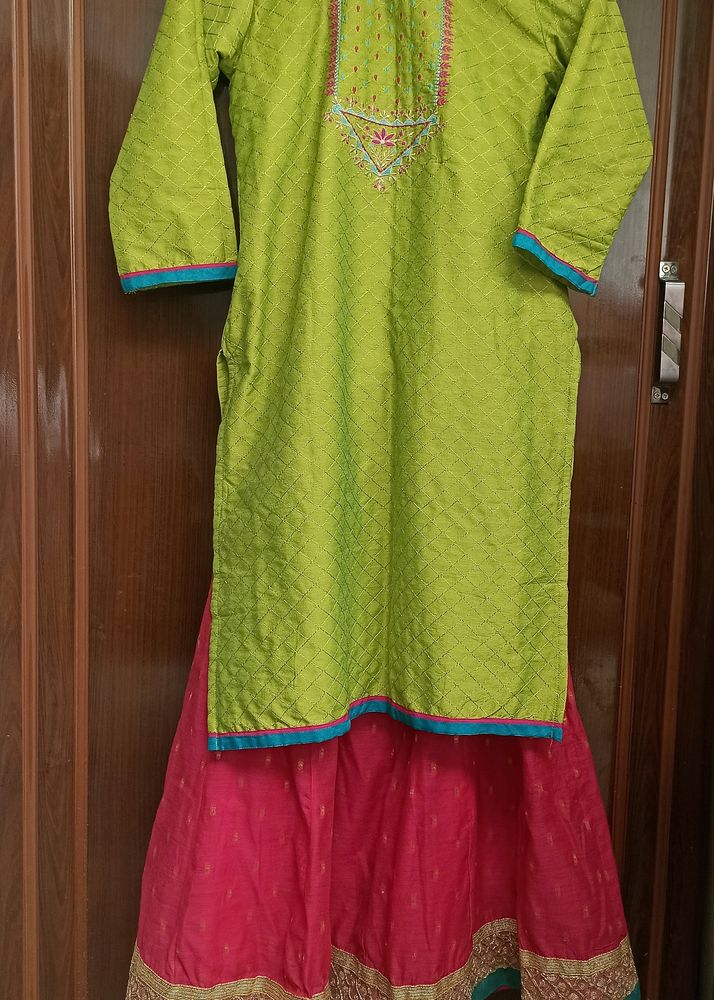 Branded Kurta Skirt Combo